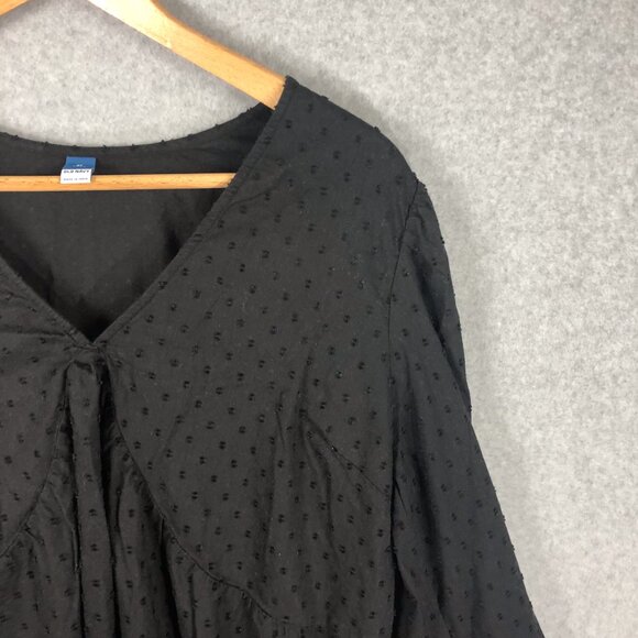 Old Navy Mid Length Black Flowy Dress Size XL Tall - Picture 3 of 7